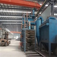 Machine de sablage automatique à convoyeur à rouleaux pour poutres en H et tôles d'acier, élimination de la rouille des structures en acier lourdes et continues