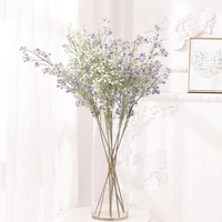 Fleur artificielle de gypsophile blanche de haute qualité, 70 cm, toucher réel, pour décoration de mariage, maison, salon, table, vente en gros