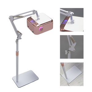 360° Rotate White Stand 54W Rechargeable UV LED Nail Lamp <b>Pink</b> Leather Pedicure <b>Stool</b> Salon Floor Manicure Tool Set - Product Image 4