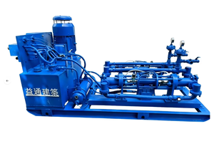 Dual-Liquid Synchronous Electric Grout Pump 1420/128 RPM Speeds Hand-Operated Control 18M/H 6m Vertical Reach for <b>Cement</b> - Product Image 2