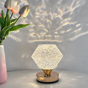 Lampe de projection LED boule de cristal, chargeur USB, contrôle tactile, 3 couleurs, ambiance romantique, veilleuse, salon, chambre à coucher, décoration intérieure - Product Image 3