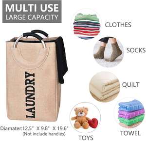 Có Sẵn Trong Ba Màu Giặt Lớn <span class=keywords><strong>Hamper</strong></span> Bag Với Xử Lý Đóng Mở - Product Image 5