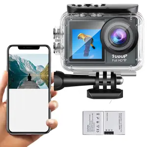 Kamera Olahraga Paling Hemat Biaya dengan Camcorder Layar Ganda Aksesori Wifi Mendukung Kustomisasi Kamera Aksi Hd 1080P