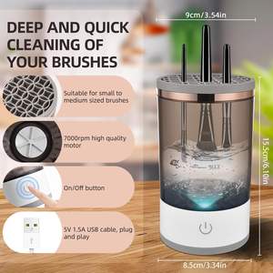 Venta al por Mayor de los Nuevos Productos 2024: Máquina Limpiadora y Secadora de Brochas de Maquillaje Ultrasónica Electrónica Automática de Secado Rápido y Portátil - Product Image 2