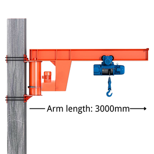 מנוף זרוע קיר קל להתקנה, מנוף זרוע קיר 5 טון, רדיוס עבודה רחב, מנוף זרוע בהתאמה אישית - Product Image 3
