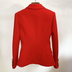 FABRIK-GROSSHANDEL 2022 Klassischer Designer-<span class=keywords><strong>Blazer</strong></span> für Damen, Schmal Geschnitten mit Metall-Löwenknöpfen, Zweireihiger <span class=keywords><strong>Blazer</strong></span> in Übergrößen S-5XL - Product Image 2
