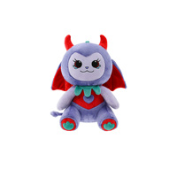 Mignon Petit Diable Animal En Peluche Jouet Ludique Démon Animal En Peluche avec Cornes Queue Halloween En Gros pour Articles De Fête