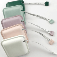 Mini règle de ruban rétractable portable en cuir souple avec LOGO personnalisé