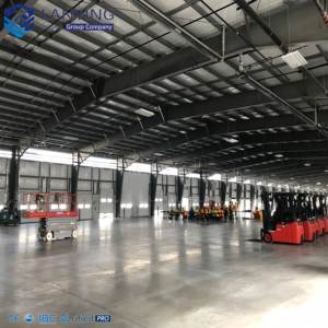 Structures portiques en acier léger pour entrepôts métalliques avec services de soudage, découpe et pliage à vendre - Product Image 2