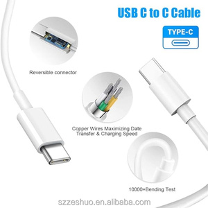 Adaptador de corriente de cargador <span class=keywords><strong>USB</strong></span> <span class=keywords><strong>C</strong></span> de 61W para <span class=keywords><strong>MacBook</strong></span> <span class=keywords><strong>Pro</strong></span> 13 12 pulgadas para <span class=keywords><strong>MacBook</strong></span> Incluye cable de carga de la red. - Product Image 2