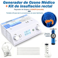 Kit Insuflasi Ozon Rektal Universal Unit Terapi Ozon Medis Panel LCD Menampilkan Konsentrasi Ozon untuk Dijual