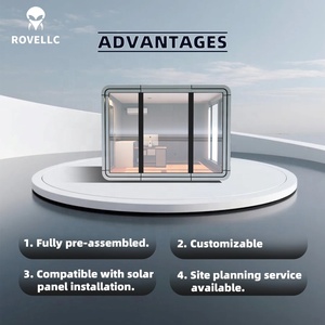 Cabina de Oficina Inteligente, Resistente a la Corrosión y Transpirable, con WiFi y Aire Acondicionado, para Hogar, Granja, Oficina, <span class=keywords><strong>Trabajo</strong></span> Remoto, Diseño Moderno - Product Image 2