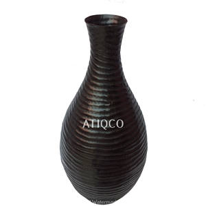 Latest <b>Gold</b> Aluminium Flower <b>Vase</b> Modern & Stylish Smart Flower Pot Home Decoration Planter <b>Vase</b> Best Selling - Product Image 3