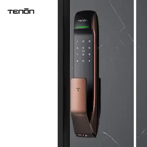 TENON A2自动数字密码锁推拉式智能指纹门锁