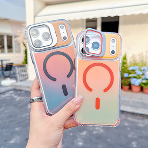 <span class=keywords><strong>เคส</strong></span>กันกระแทกแม่เหล็กแบบเปลี่ยนสีได้ ป้องกันการตกจากสี่มุม สำหรับ iPhone 17 Pro Max 16 15 <span class=keywords><strong>14</strong></span> <span class=keywords><strong>13</strong></span> พร้อมฝาครอบป้องกันเลนส์กล้อง - Product Image 1