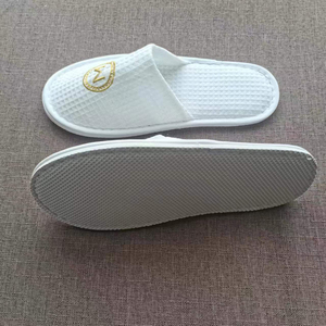 Luxus White Custom Style Slipper für Custom Hotel Waffel Gast Hausschuhe - Product Image 3
