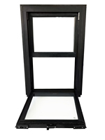 PENJOY Fenêtres à battants verticaux en alliage d'aluminium de style américain classique, fenêtres à double battant, quincaillerie de marque américaine