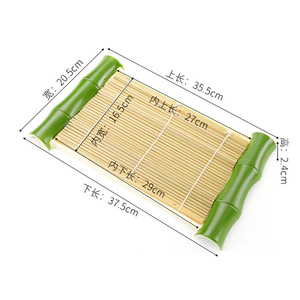 Imitation <b>bamboo</b> cold noodle tray, <b>bamboo</b>-shaped <b>container</b>, creative plating of Japanese sushi and dessert decoration - Product Image 3