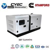 Schalldichtes Cummins-Motorgenerator-Set 4B/4BTA/6BT/6BTAA 20kVA/55kVA/100kVA/150kVA 50Hz 400V/380V für Fabrik, Bergbau und Baustelle