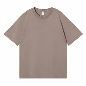 T-shirt à col rond à manches courtes en coton 230g, couleur unie, vêtements de travail décontractés - Product Image 3