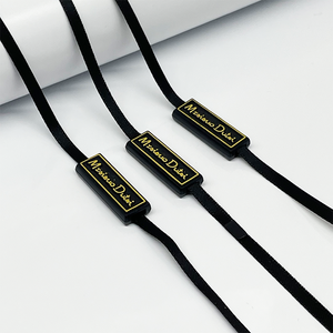Cordon de suspension personnalisé en polyester pour étiquette, avec logo en relief sur tissu de luxe et sceau en plastique - Product Image 5