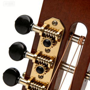 Chevilles de réglage de guitare classique en acier inoxydable et laiton usinées CNC certifiées ISO9001 - Gravées vintage 4 sur plaque pour usinage - Product Image 2