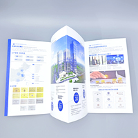 Brochures de projets immobiliers personnalisés de haute qualité Flyers en papier pliables avec plans d'étage et cartes pour la promotion immobilière