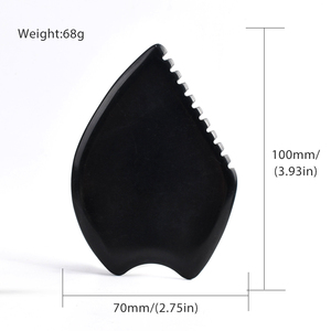 Logo personalizzato puro naturale nero <span class=keywords><strong>pietra</strong></span> Bian <span class=keywords><strong>viso</strong></span> Guasha massaggiatore rimuovere rughe cura della pelle di giada <span class=keywords><strong>pietra</strong></span> faccia Gua Sha strumento Gua Sha - Product Image 6
