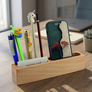 Pen Holder With <b>Phone</b> Stand Multifunctional <b>Office</b> Organizer Simple Style Corporate Gift - Product Image 2