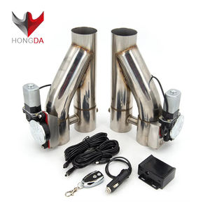 2 Stück Universal High Quality 2 2,25 2,5 <span class=keywords><strong>3</strong></span>-Zoll-Dump-Doppelventil Elektrische Auspuff abschaltung mit drahtloser Fernbedienung - Product Image 4