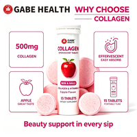 DEM Private Comprimés Effervescents de Collagène 50mg Biotine Vitamine E C Zinc Peau Cheveux Ongles Beauté Fraise 15 Comprimés Personnalisé