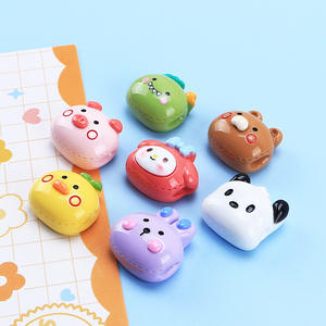 Nouveauté dessin animé mignon petit Animal résine breloques pour bricolage crème colle coque de téléphone décoration chapeaux pince à cheveux accessoires - Product Image 2