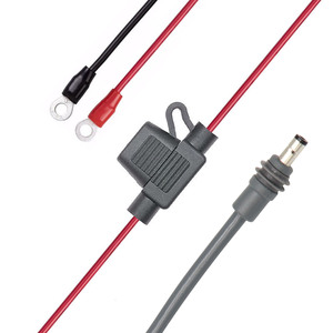 Câble d'alimentation pour véhicule 12V 24V avec fusible, borne de batterie de type O, prise étanche, câble d'extension - Product Image 1