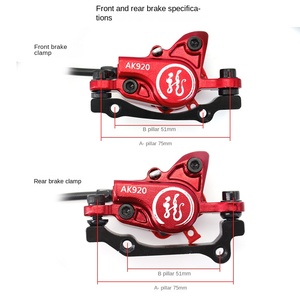 Set Freni a Disco Idraulici in Lega AKANTOR AK920 a Doppio Pistone per Mountain Bike - Product Image 2