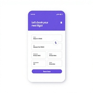Application mobile de réservation de vols : Réservez des vols nationaux et internationaux avec tarifs en temps réel, paiements sécurisés, confirmation instantanée des billets. - Product Image 1