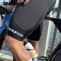 Cuissard de cyclisme Darevie personnalisé noir pour homme, résistant à l'abrasion, avec rembourrage EIT italien