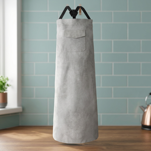 Lightweight Non Woven Bib <b>Apron</b> Simple Style Adjustable <b>Waist</b> for Daily Cooking Use With 1 Pocket Gray - Product Image 4