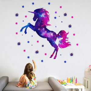<span class=keywords><strong>Licorne</strong></span> autocollant <span class=keywords><strong>mural</strong></span> <span class=keywords><strong>Mural</strong></span> chambre d'enfant décor fond papier peint Arrangement décalcomanie pour la décoration intérieure - Product Image 5