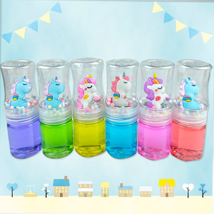 Slime Transparente Cristalino Perfumado de Diseño Sencillo y Extra Elástico al por Mayor, Suministros de Slime 2025 con Linda Chica y Caballo - Product Image 2