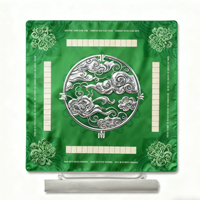 Tapis de jeu de Mahjong personnalisé, carré, pour tables de voyage, Ma Jiang, tapis de poker domestique, avec support en caoutchouc, tapis de Mahjong américain en néoprène