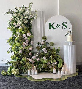 Nuova Tendenza 2026: <span class=keywords><strong>Fiori</strong></span> Artificiali per Arco Verde, Stile Rustico, Decorazioni Floreali per Tavoli da Matrimonio, Composizioni Floreali Alte per Corridoi - Product Image 4