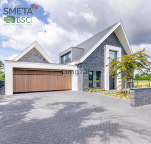 Porte de garage en bois massif Andexin, style classique et tendance, pour projets immobiliers, vente directe - Product Image 5