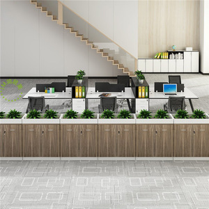 Office Partition Low Cabinet With Flower Trough <b>Storage</b> <b>Filing</b> Cabinet With Lock Rectangle Standing Type Durable - Product Image 4