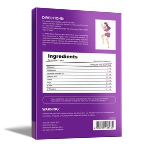 Elaimei Private Label Schlaf pflaster Melatonin verbessert die Schlaf qualität Förderung der Schlaflos igkeit Aufkleber Melatonin Schlaf pflaster - Product Image 6