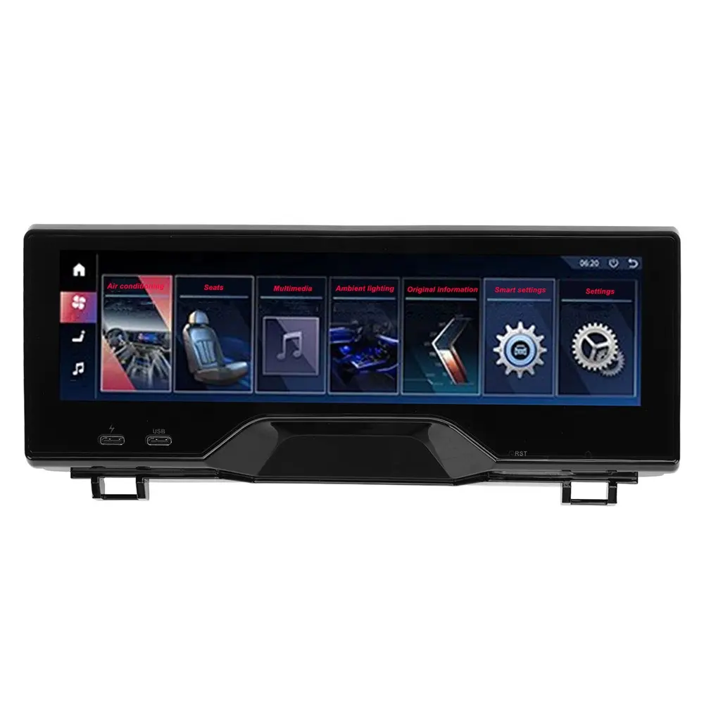 Monitor Video kursi belakang 8.8 inci, resolusi tinggi 8G layar sentuh, kontrol kecerahan cocok untuk BMW X1 X3 X5 X6 5 6 Series