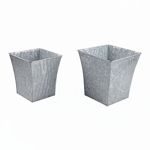 Maceta de flores de metal galvanizado con forma personalizada para el hogar, sala de estar, jardín, guardería, macetas decorativas para exteriores - Product Image 1