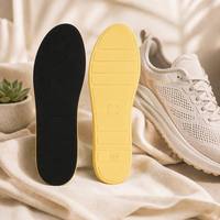 Semelles intérieures en EVA absorbant les chocs avec soutien de la voûte plantaire, respirantes, anti-fatigue, confortables, pour chaussures de sport et décontractées