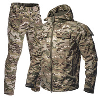Ropa y Pantalones Impermeables y Cortavientos de Forro Polar Cálido para Invierno, de Color Sólido, Adecuados para Pescar