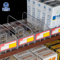 Présentoir à cigarettes multifonctionnel en alliage d'aluminium transparent PC, taille personnalisable, étagères, présentoir à tabac, pratique et facile