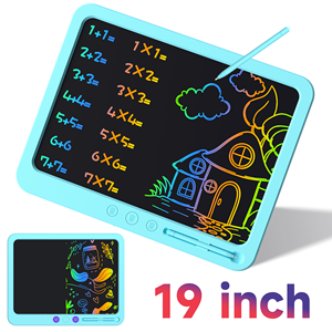 19-Zoll-LCD-Zeichenbrett-Hoch helliges, wieder verwendbares und tragbares Kunst spielzeug, ideales Geschenk für 3-12 Jahre mit No-Mess-Design - Product Image 1